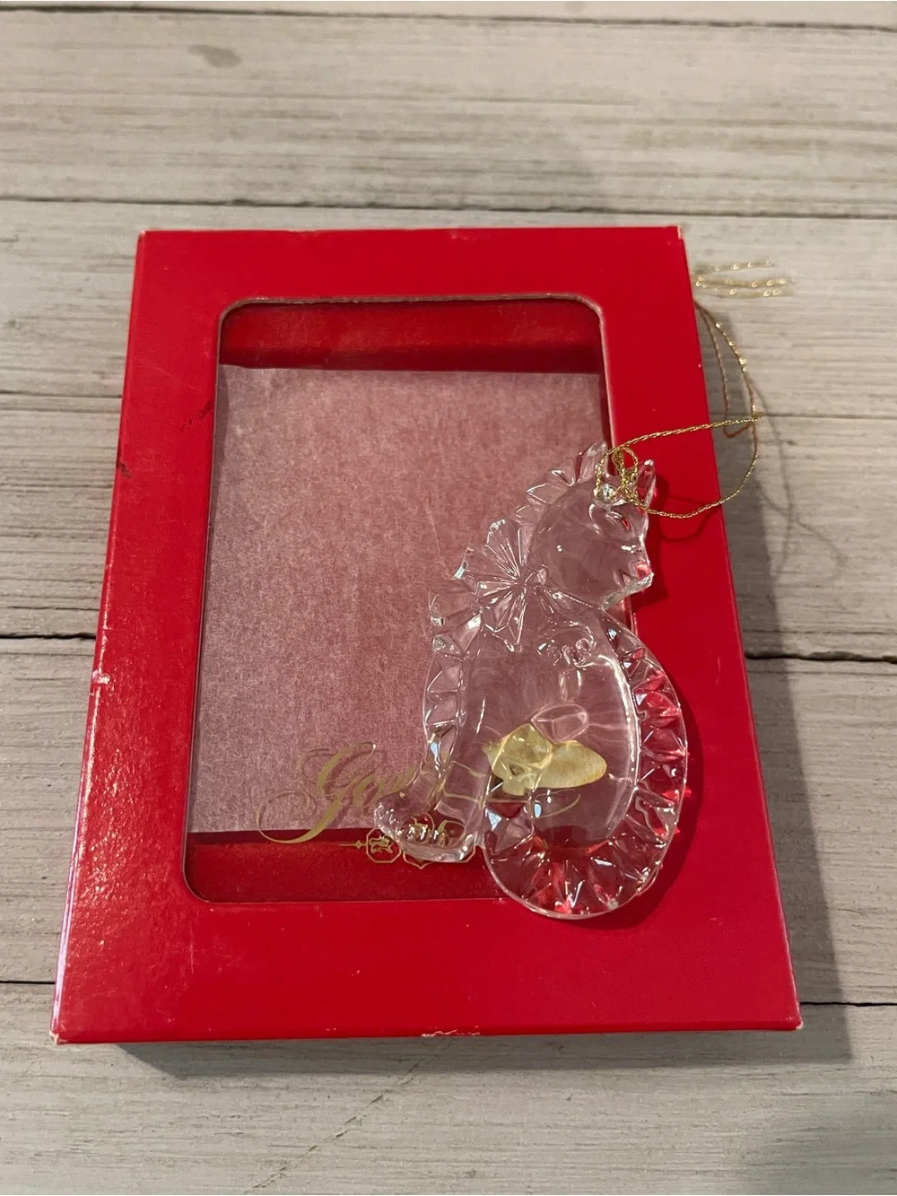 Gorham “Holiday Cat” Ornament Style No C596 West Germany